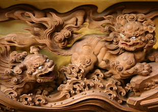 彫刻 獅子