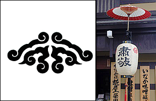 台紋と提灯