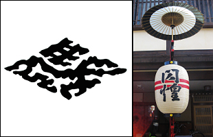 台紋と提灯