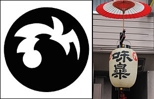 台紋と提灯