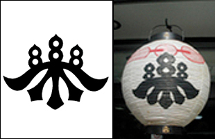 台紋と提灯